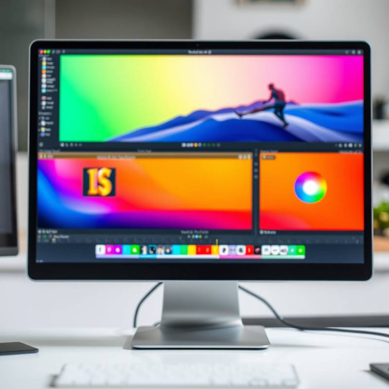 An image of a computer screen displaying photo editing software, signifying an advanced editing course.