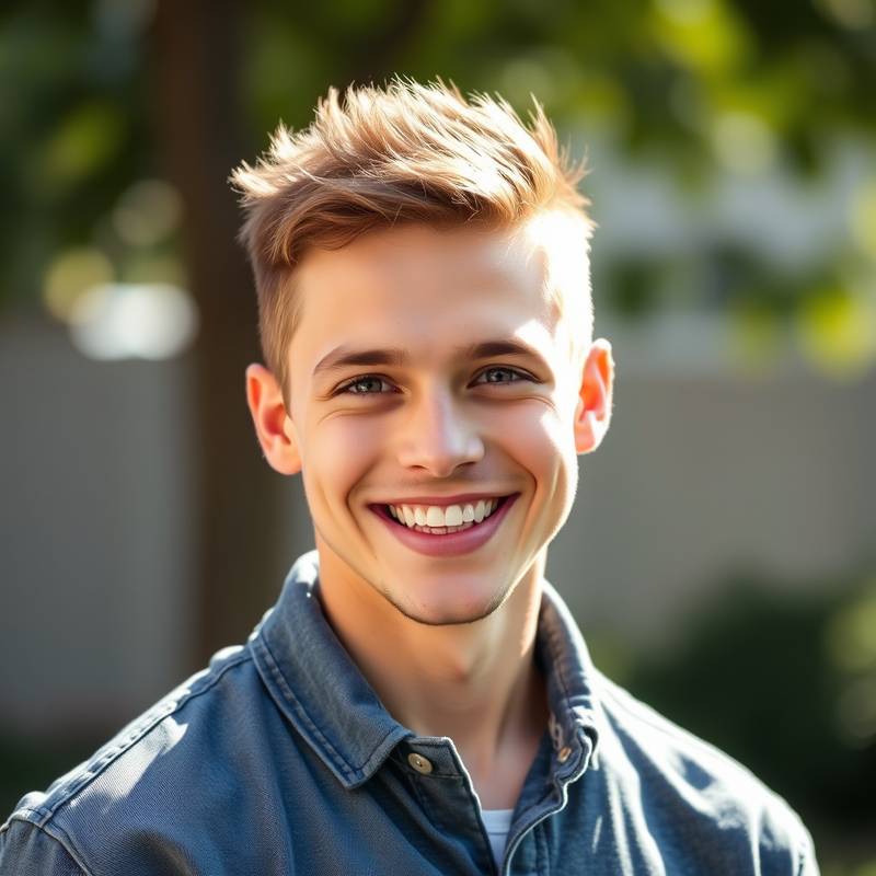 Headshot of happy student Michael Davis