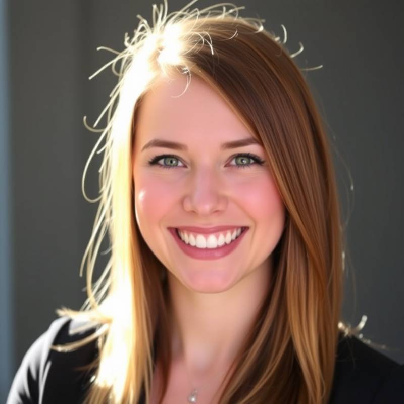 Professional headshot of instructor Emily Carter, smiling playfully